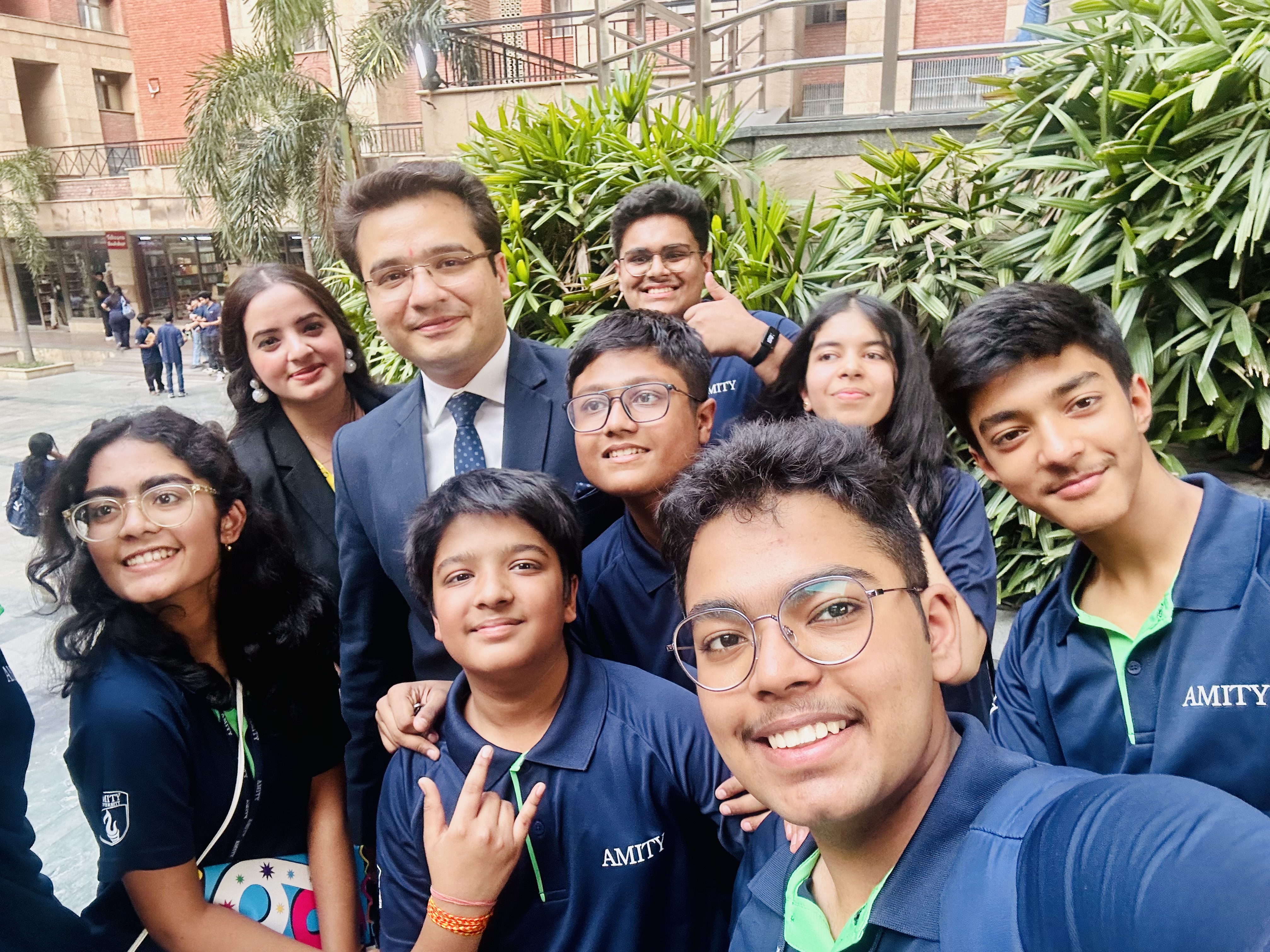 Selfie with Amity students